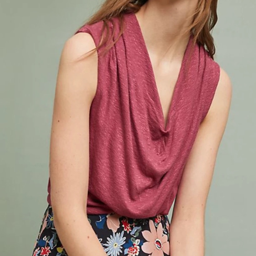 {Anthro | akemi + kin} Drape Neck Top